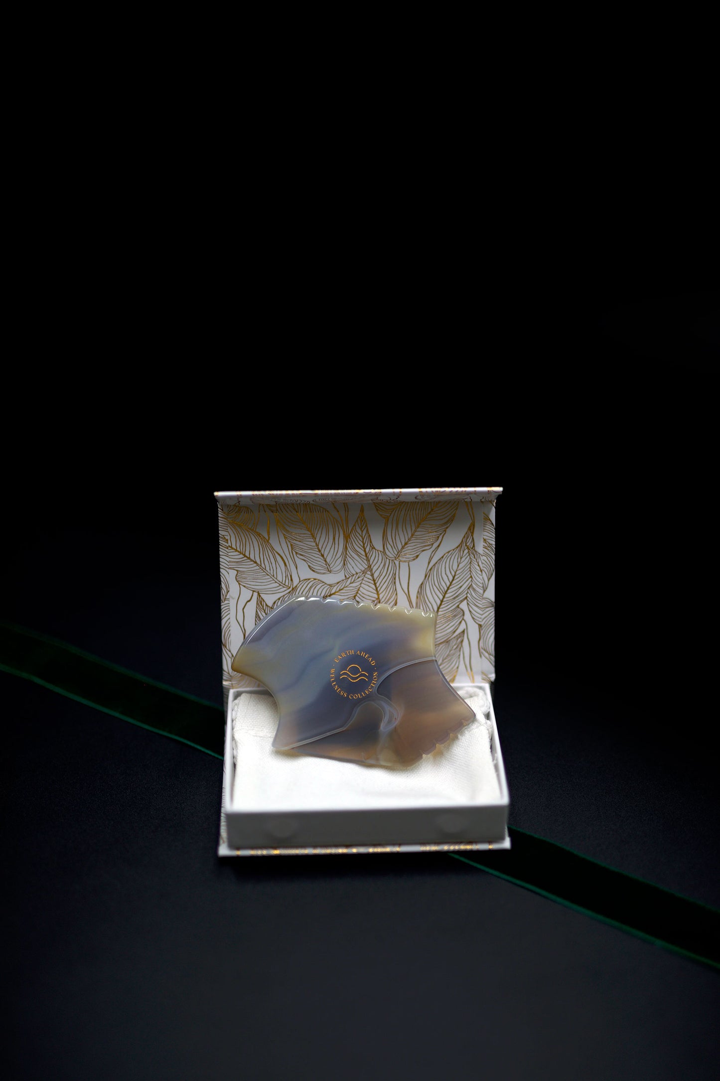 Pele Grey Agate Gua Sha Facial Massage Tool